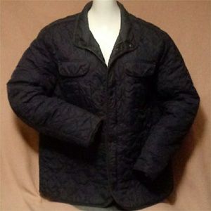 Navy Thin Puffy Winter Coat
